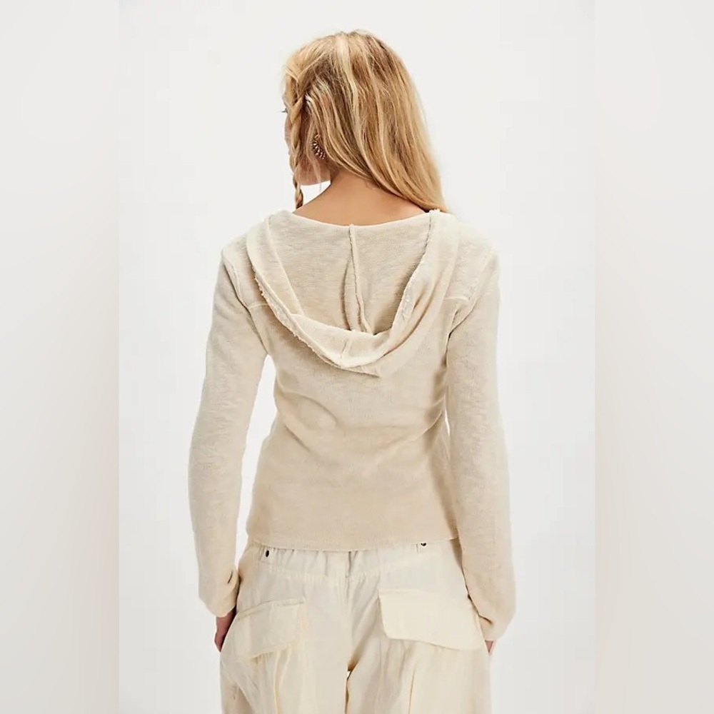 NWT! Free People We The Free Speed Drive Hooded Long Sleeve Sz Medium - Picture 3 of 4